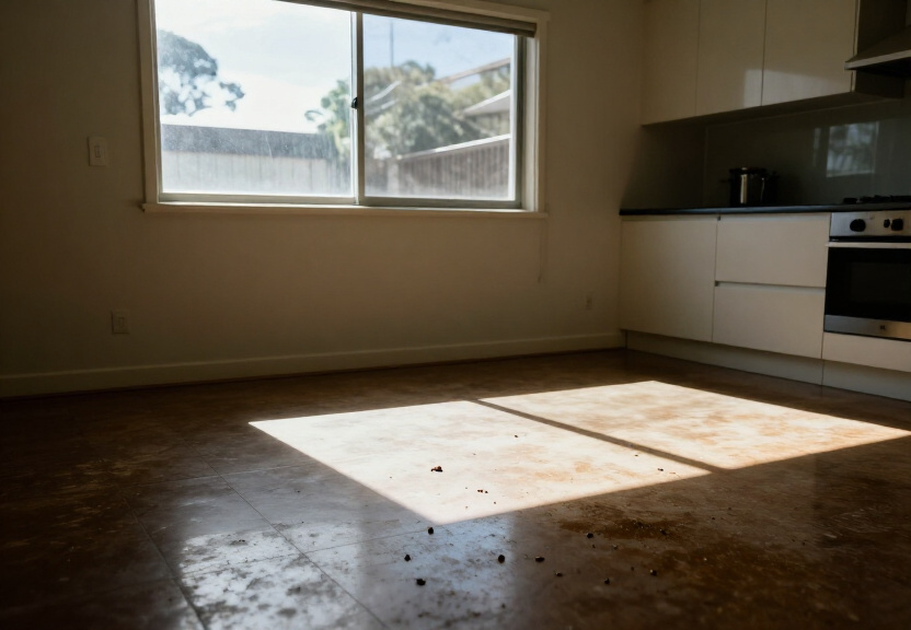 Cockroach infestation in a Narwee kitchen before treatment